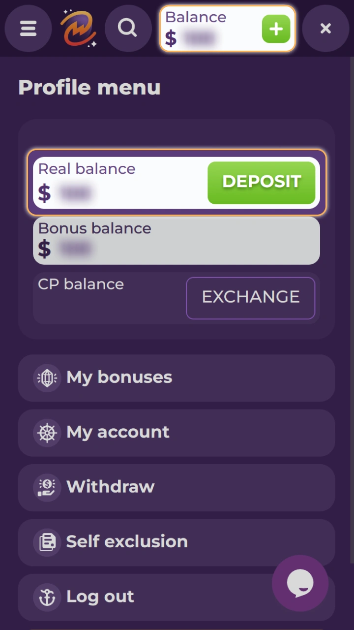 Easily top up your account balance to access the best online games at MilkyWay Casino.