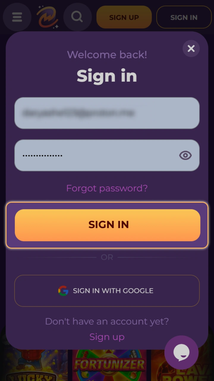 Click Log In to return to your MilkyWay Casino profile and enjoy uninterrupted online entertainment.